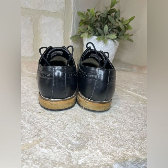 Stacy Adams black oxfords sz 4 - Picture 4 of 7